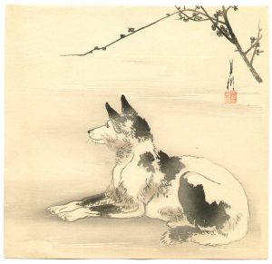 "Waiting Dog" by Ogata Gekko  Ca. 1900.